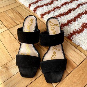 Sam Edelman Delaney Heeled Sandal, Black Suede